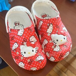 Hello Kitty Red Crocs